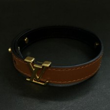 Pulseira de couro icônica Louis Vuitton LV marrom/2BD2370 comprar usado  Enviando para Brazil