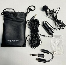 Microfone de lapela omnidirecional universal Insignia para a maioria dos telefones e câmeras comprar usado  Enviando para Brazil