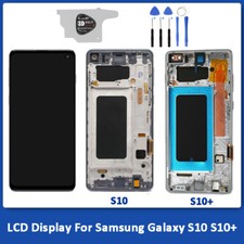 Digitalizador de tela sensível ao toque tela LCD com reparo de quadro para Samsung Galaxy S10 S10+ comprar usado  Enviando para Brazil