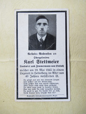 Sterbebild bergefreiter gef gebraucht kaufen  Prackenbach