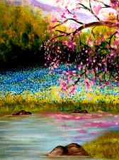 Large bluebonnet landscape for sale  Houston