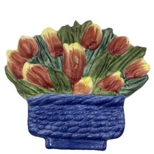Ceramic tulips basket for sale  Taylorsville