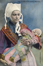 Cpa bretagne bébé d'occasion  Delle