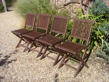 Hardwood folding garden for sale  TADLEY