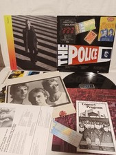 THE POLICE* STING* COLLECTABLE RARITIES: TICKETS* PENNANT* BADGE * PROGRAM+4 LP comprar usado  Enviando para Brazil