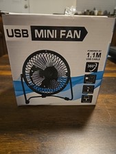 Mesa de mesa mini ventilador pessoal USB pequeno metal silencioso mini portátil preto novo comprar usado  Enviando para Brazil