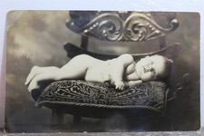 Foto real cadeira de bebê cartão postal antigo vintage cartão vista lembrança padrão PC postal, usado comprar usado  Enviando para Brazil