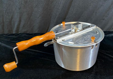Máquina de pipoca WHIRLEY-POP genuína alumínio com manivela de madeira comprar usado  Enviando para Brazil