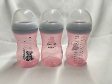 Três frascos rosa Avent de 8 oz - mamilos não incluídos, usado comprar usado  Enviando para Brazil