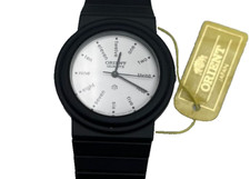 Orologio Orient SPORT  JAPAN VERO VINTAGE UNISEX ACCIAIO NERO comprar usado  Enviando para Brazil