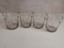 Set etched glass for sale  CROMER