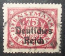 SELO N°601V DEUTSCHESREICH DIENSTMARKE CANCELADO AUS comprar usado  Enviando para Brazil