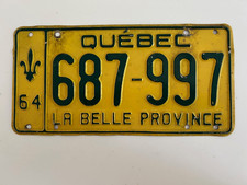 1964 quebec license for sale  Poughkeepsie