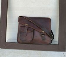 Feminino Couro Italiano Vintage Laptop Feito À Mão Maleta Bolsa Carteiro Satchel comprar usado  Enviando para Brazil