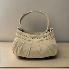 Bolsa de ombro Aeropostale vintage Y2K veludo bolsa bronzeada, usado comprar usado  Enviando para Brazil