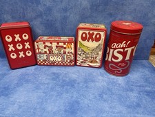 Three oxo tins for sale  BURY ST. EDMUNDS