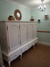 white linen cupboard for sale  CLEETHORPES
