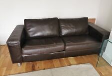 Brown leather sofa for sale  LONDON