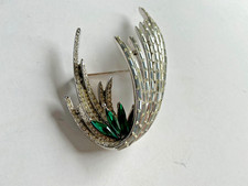 Brosche strass silberfarben gebraucht kaufen  Einbeck