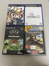 Pacote de jogos PS2 X4 Call Of Duty 2, Sim City, UEFA Challenge, Final Fantasy X-2 comprar usado  Enviando para Brazil