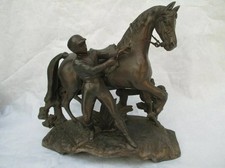 Rare statue jockey d'occasion  Villetaneuse