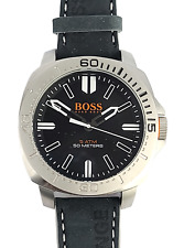 Hugo Boss Orange Masculino De Quartzo São Paulo Mostrador Preto Pulseira De Couro 1513295, usado comprar usado  Enviando para Brazil