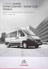 269908) Citroen Jumper Kombi - Preisliste & Extras - Prospekt 02/2009, usado comprar usado  Enviando para Brazil