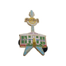 Guitarra Hard Rock Cafe Nassau Bahamas Government House LE1000 Flying V acabamento dourado, usado comprar usado Guitarra Hard Rock Cafe Nassau Bahamas Government House LE1000 Flying V acabamento dourado, usado comprar usado  Enviando para Brazil