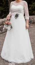 Brautkleid hochzeitskleid crem gebraucht kaufen  Ellwangen (Jagst)