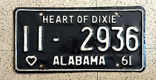 1961 alabama license for sale  New York