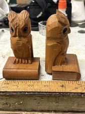 Carved wooden owl for sale  NEW MILTON