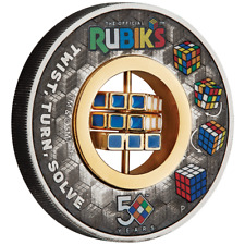 Silbermünze rubik würfel gebraucht kaufen  Erftstadt