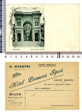 Cartolina pubblicita hotel usato  Genova