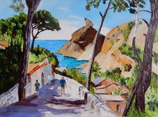 Hst calanque figuerolles d'occasion Hst calanque figuerolles d'occasion  Alençon