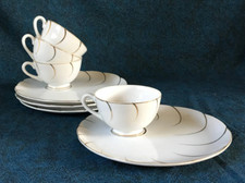 Conjunto de lanche de porcelana vintage xícara de chá e prato de almoço - configuração de 4 peças comprar usado  Enviando para Brazil