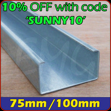 100mm 75mm galvanised for sale  Shipping to Ireland