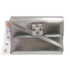 AUTÊNTICA BOLSA DE OMBRO OFF-WHITE OWNN014F21LEA0037200 couro prata comprar usado  Enviando para Brazil