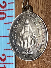 Antique silver miraculous for sale  Kingston