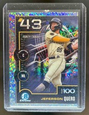 2025 Bowman Jeferson Quero Scouts' Top 100 mini refrator de diamante #/150 cervejeiros comprar usado  Enviando para Brazil
