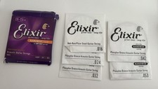 Cordas de guitarra acústica Elixir 16052 Nanoweb fósforo bronze, leve 12-53 comprar usado  Enviando para Brazil