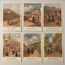 Cartoline costumi valsesia usato  Torino