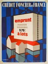 Poster credit foncier d'occasion  Expédié en Belgium