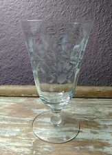 Vintage etched wine for sale  Austin