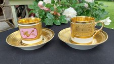 Paire tasses porcelaine d'occasion  Rabastens