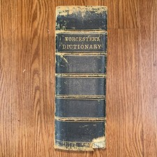 1864 DICTIONARY OF THE ENGLISH LANGUAGE. Worcester, Boston ed. comprar usado  Enviando para Brazil