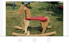 Cavalluccio dondolo legno usato  Zubiena