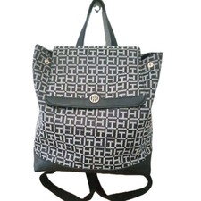 Mochila Tommy Hilfiger bolsa transporte todo trabalho escolar semana praia couro preto comprar usado  Enviando para Brazil