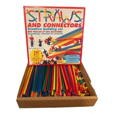 Conjunto de construção Roylco 230 peças canudos e conectores STEM #6085 1998 homeschool comprar usado  Enviando para Brazil