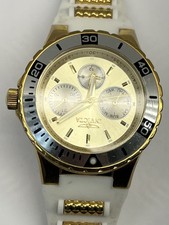 Invicta relógio feminino aviador cronógrafo branco, mostrador dourado pulseira de silicone 37317 (398) comprar usado  Enviando para Brazil