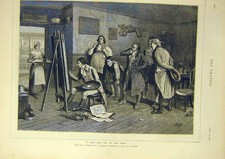 Old antique print for sale  UK